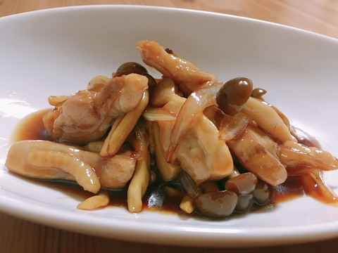 冷めてもおいしい*鶏としめじの照り焼き